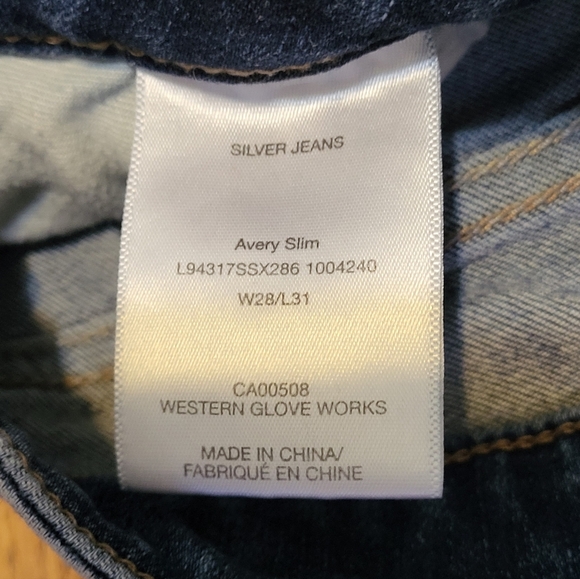 Silver Avery Slim Fit Jeans Women's W28/L31 - Classic Denim Style - Picture 6 of 9